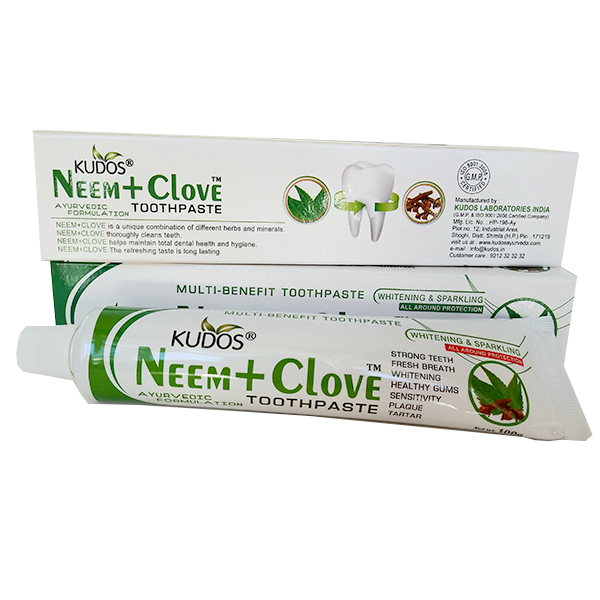 Pasta de dientes con neem y clavo