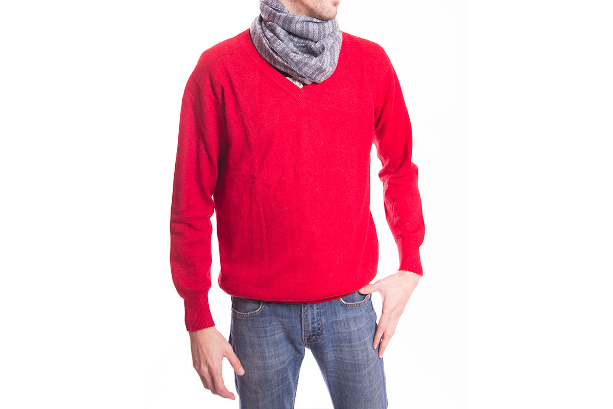 Pashmina de Lana Gruesa de Cashmere tipo bufanda, gris 01